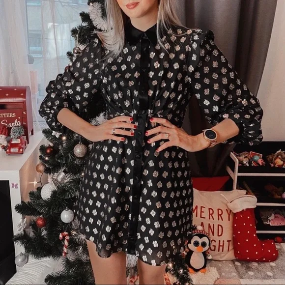 Zara | Dresses | Nwt Zara Metallic Gold Thread Black Shirt Dress | Poshmark Zara | Dresses | Nwt Zara Metallic Gold Thread Black Shirt Dress | Poshmark